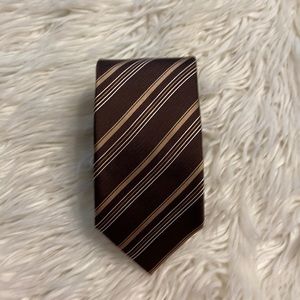 Frangi Design in Italy 100% silk woven Man Tie brand new with tag color brown